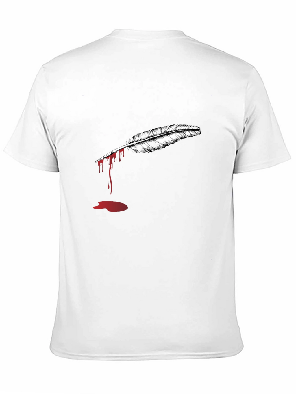 Feather Graphic Black T-Shirt