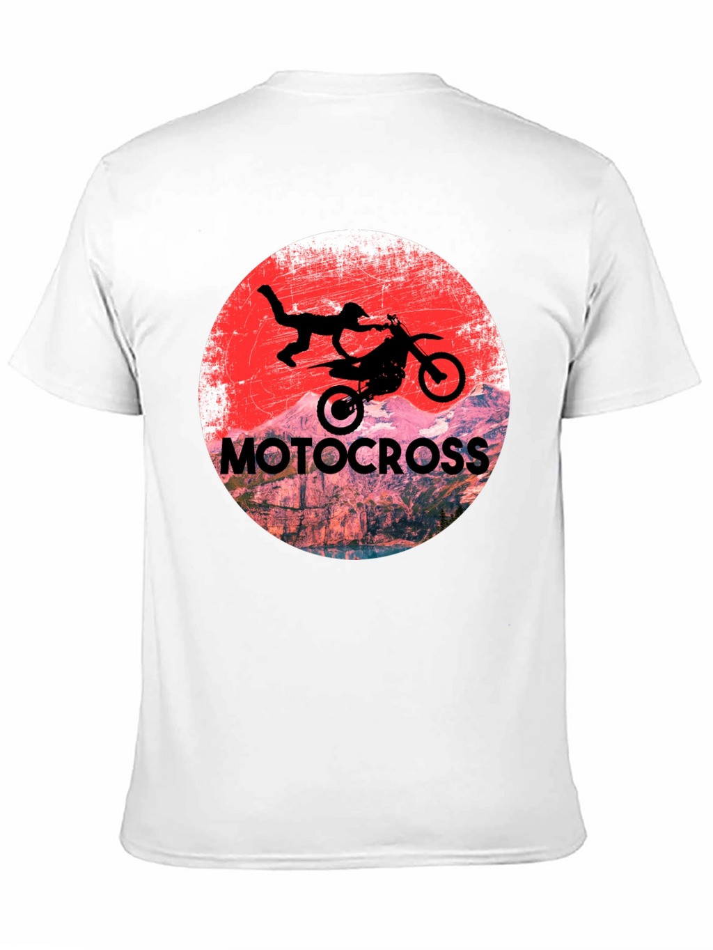 Motocross Rider Graphic T-Shirt - Black