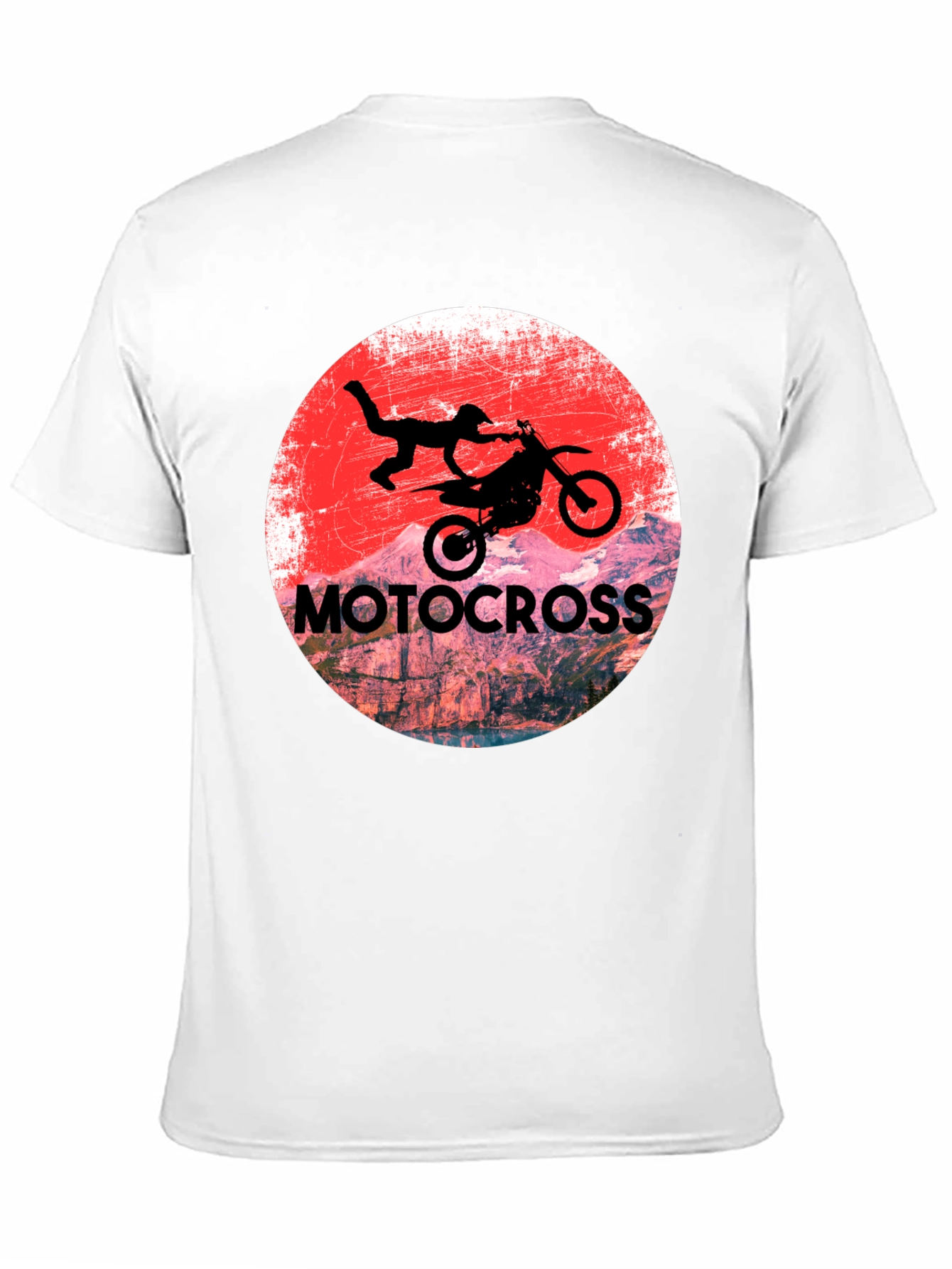Motocross Rider Graphic T-Shirt - Black