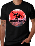 Motocross Rider Graphic T-Shirt - Black