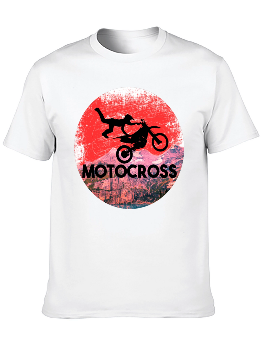 Motocross Rider Graphic T-Shirt - Black