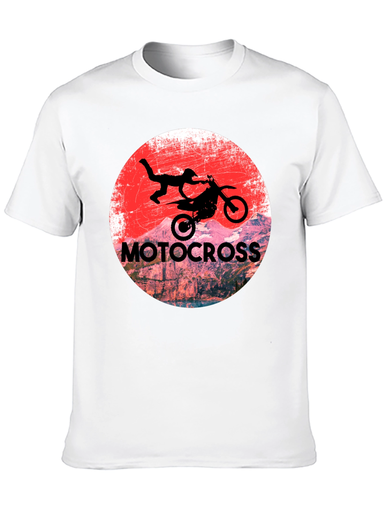Motocross Rider Graphic T-Shirt - Black