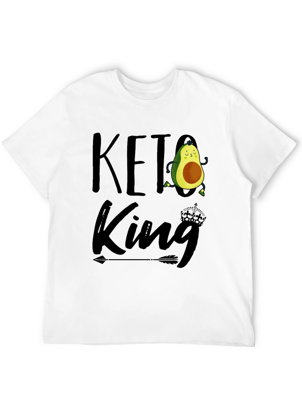 Keto King Avocado Graphic Tee - Black