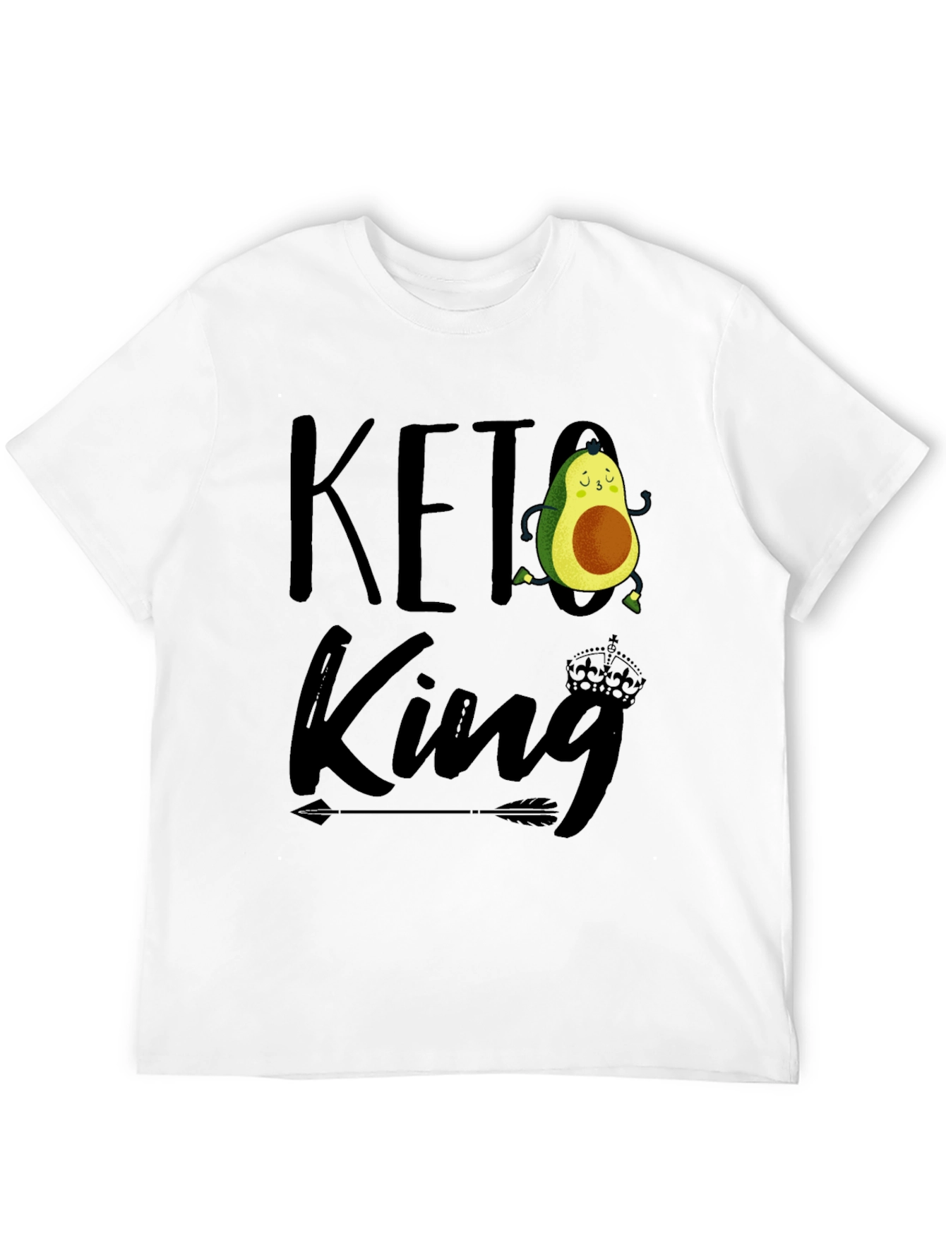 Keto King Avocado Graphic Tee - Black