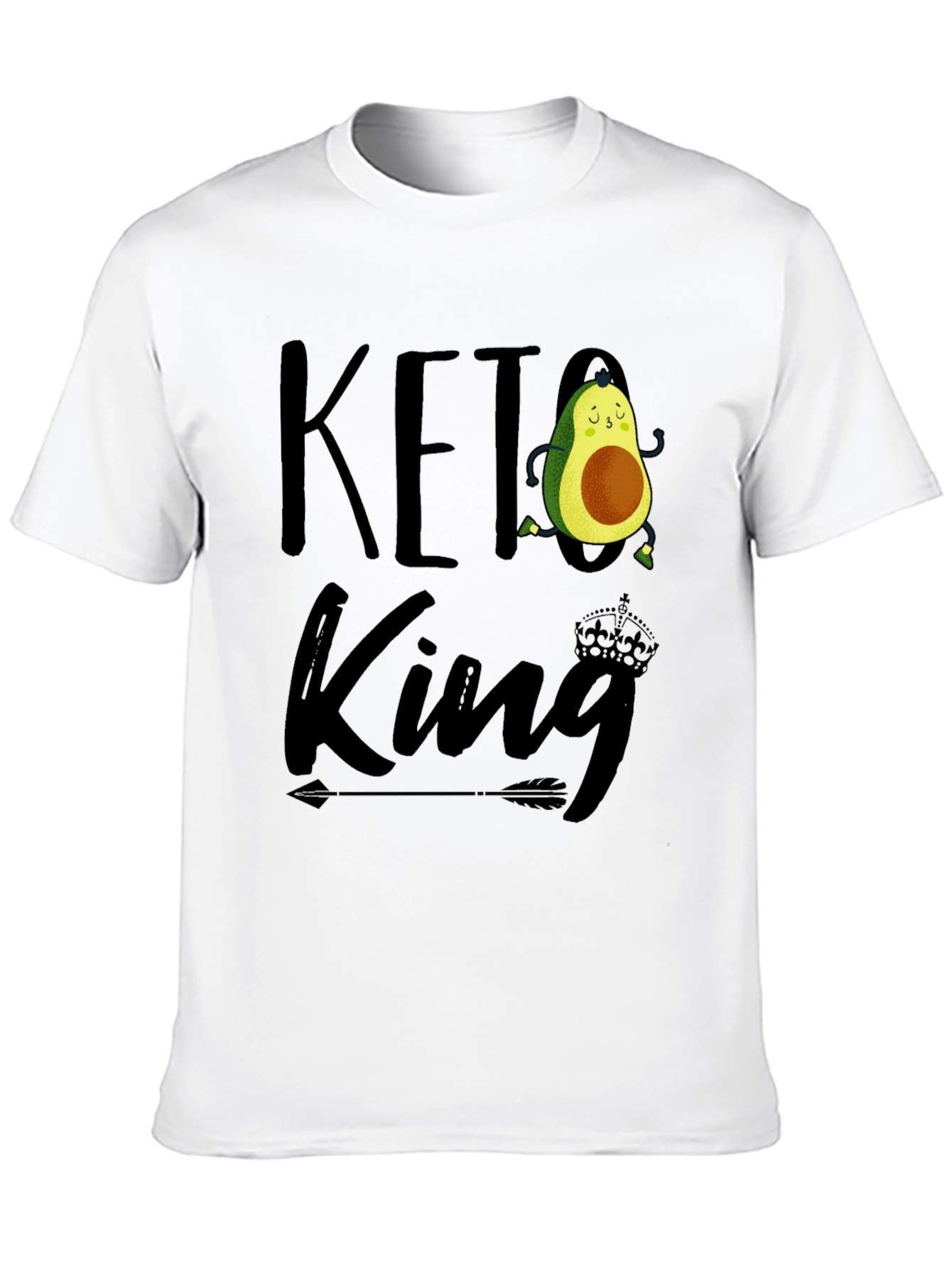 Keto King Avocado Graphic Tee - Black
