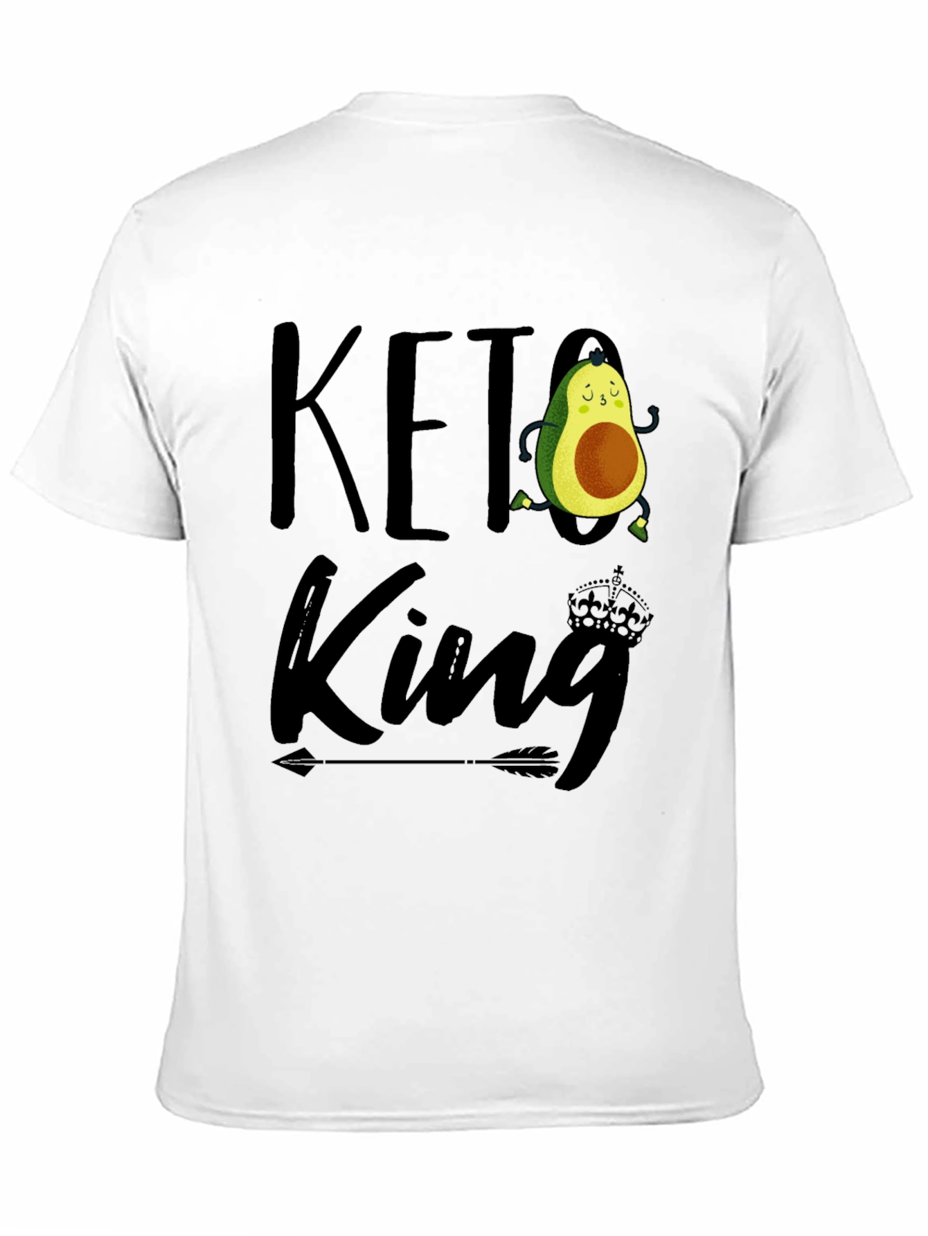 Keto King Avocado Graphic Tee - Black