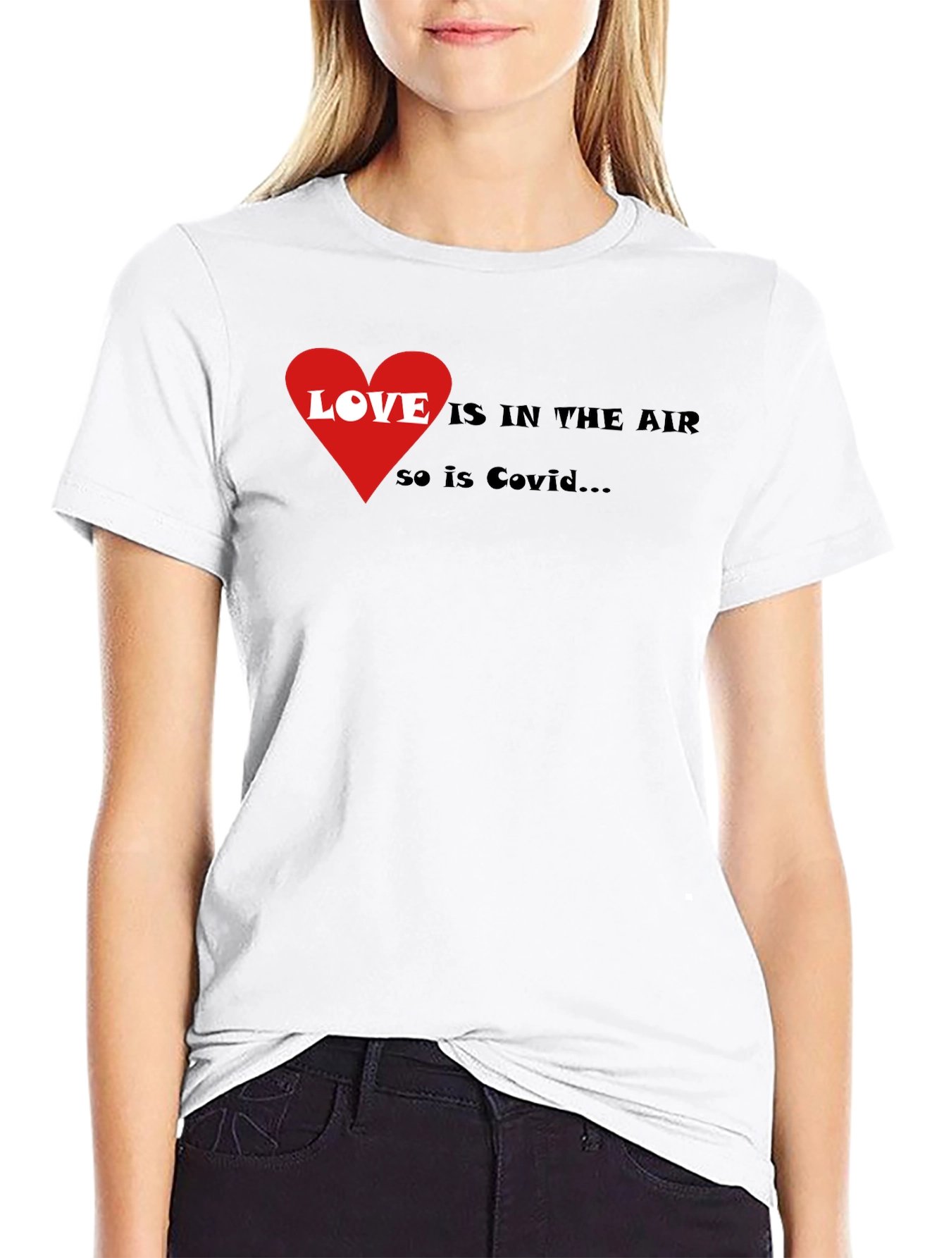 Love & Covid T-Shirt - Humorous Graphic Tee