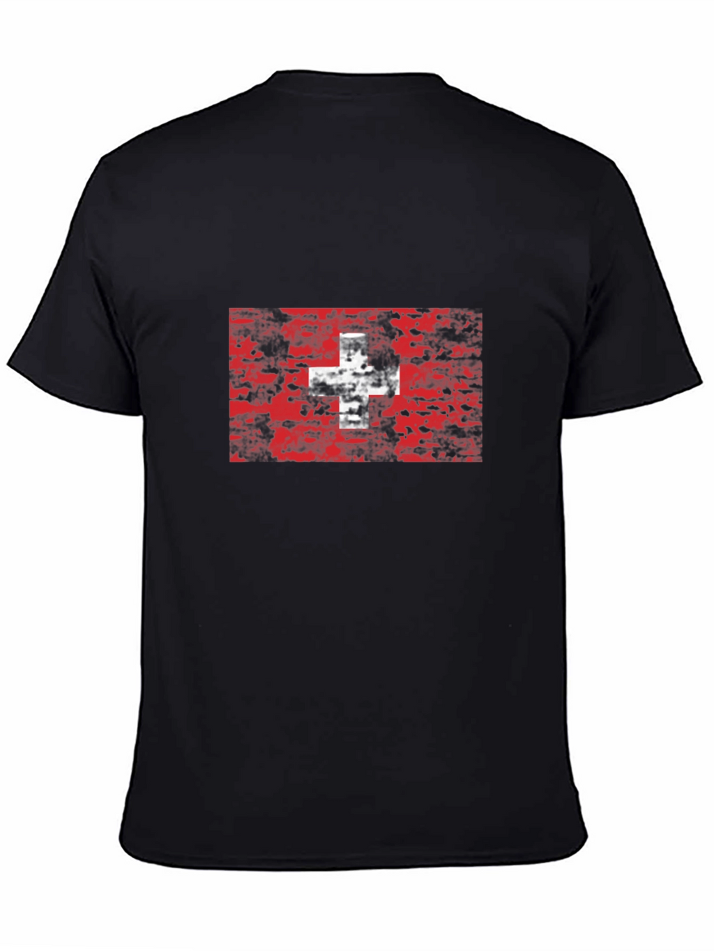 Swiss Flag Grunge Style T-Shirt