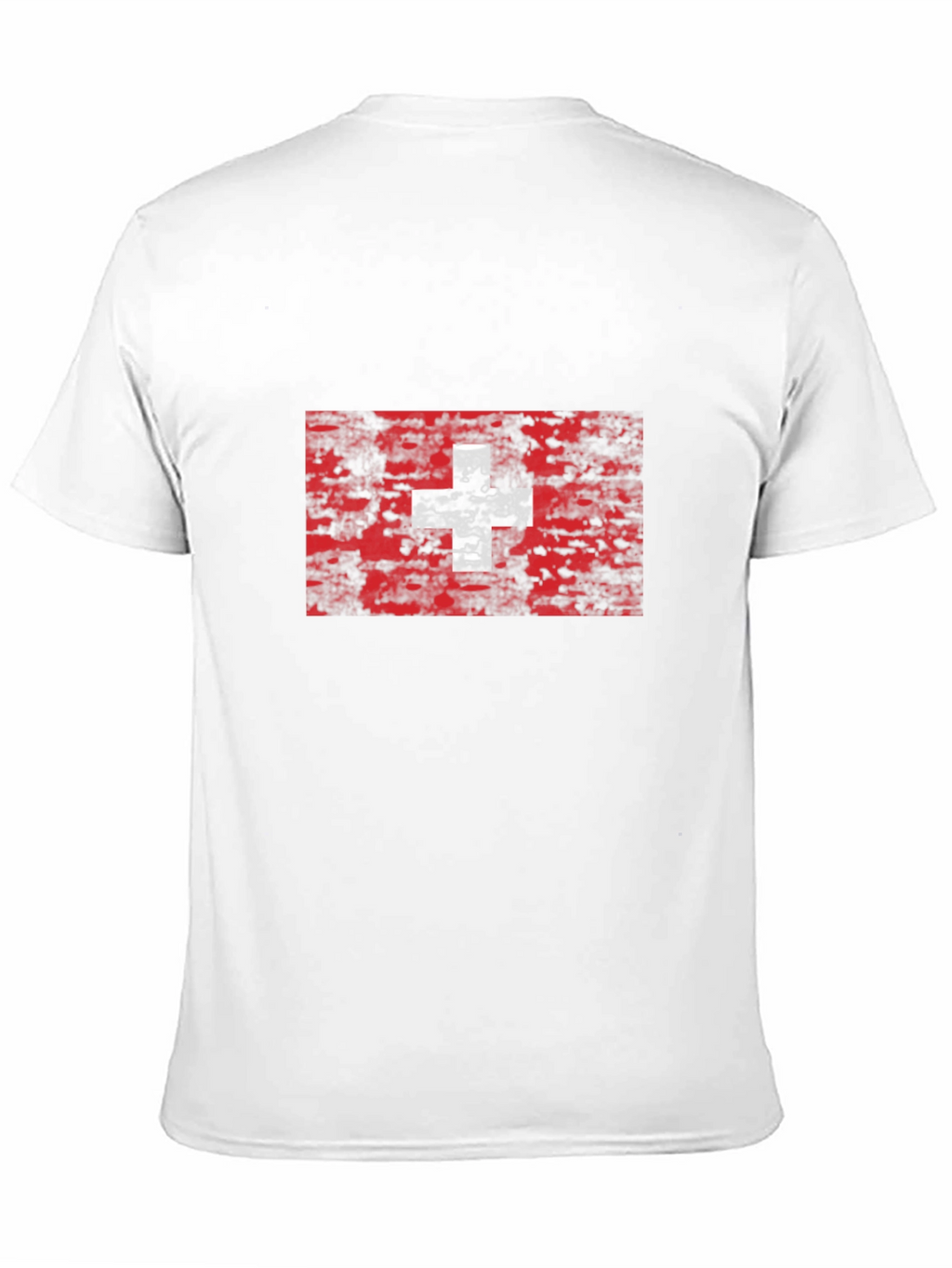 Swiss Flag Grunge Style T-Shirt