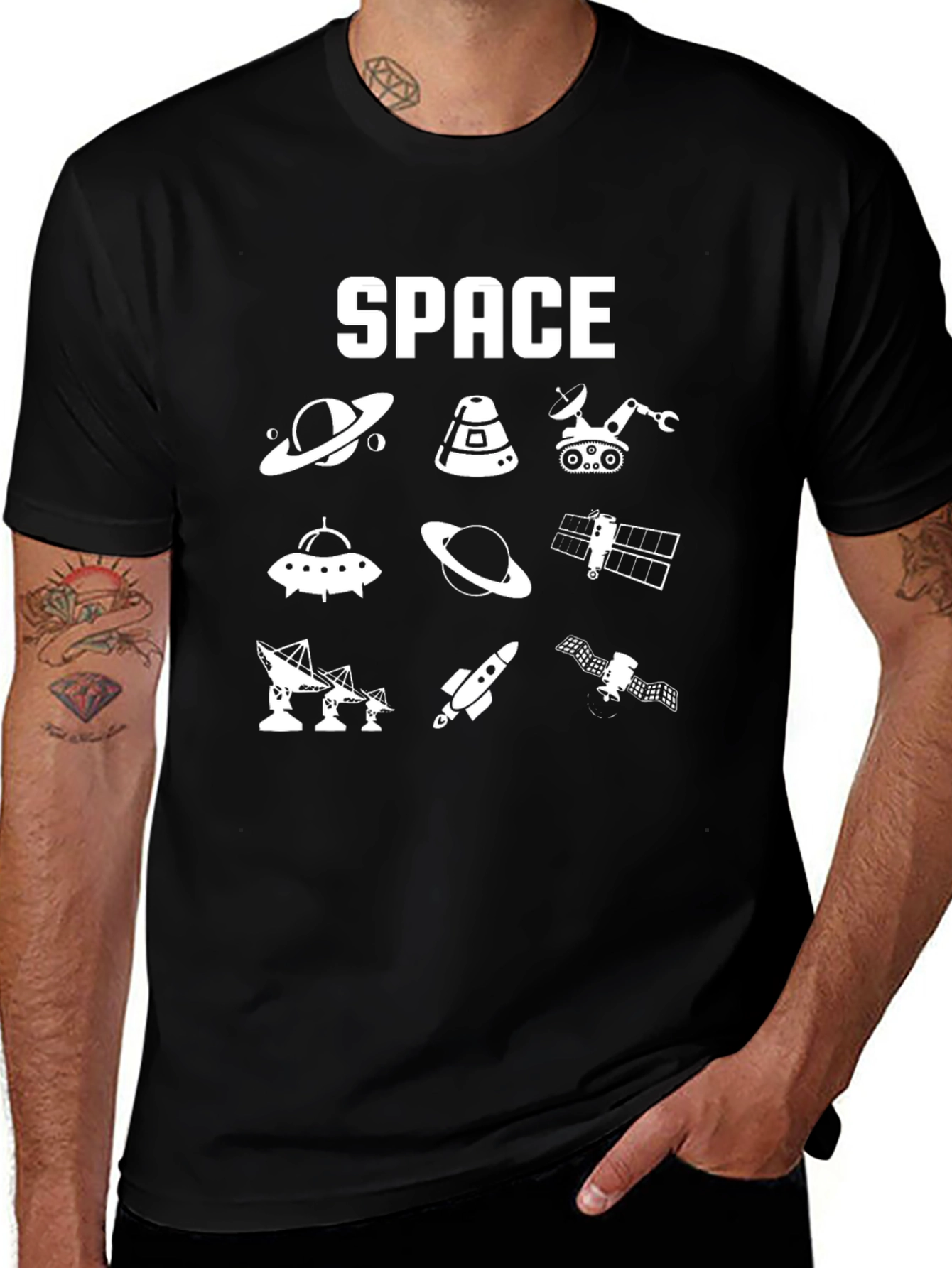 Space Exploration Graphic T-Shirt - Astronaut Galaxy Tee