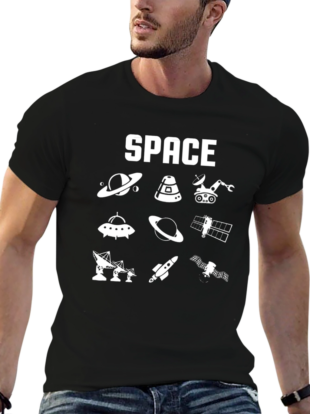 Space Exploration Graphic T-Shirt - Astronaut Galaxy Tee