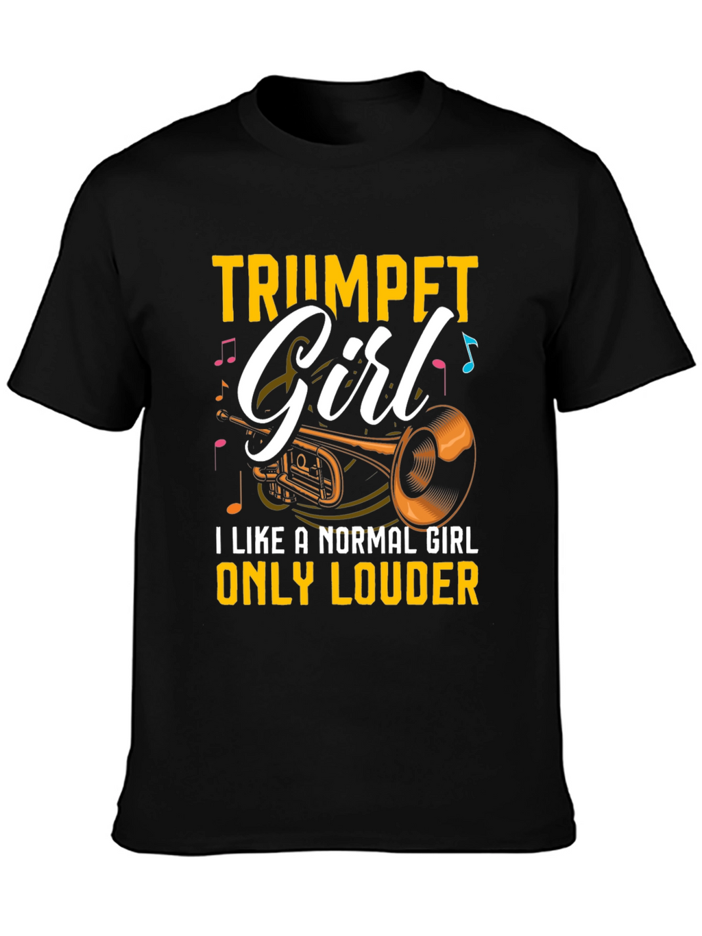 Trumpet Girl T-Shirt - Musician Tee
