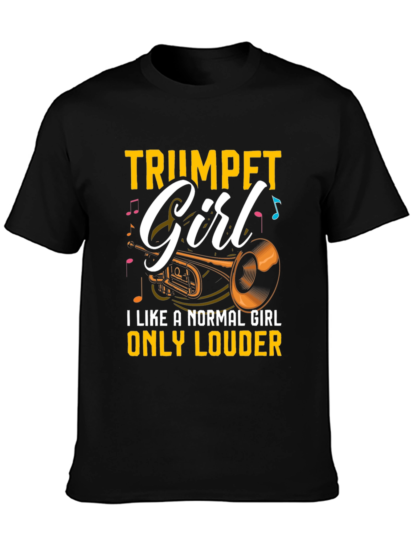 Trumpet Girl T-Shirt - Musician Tee