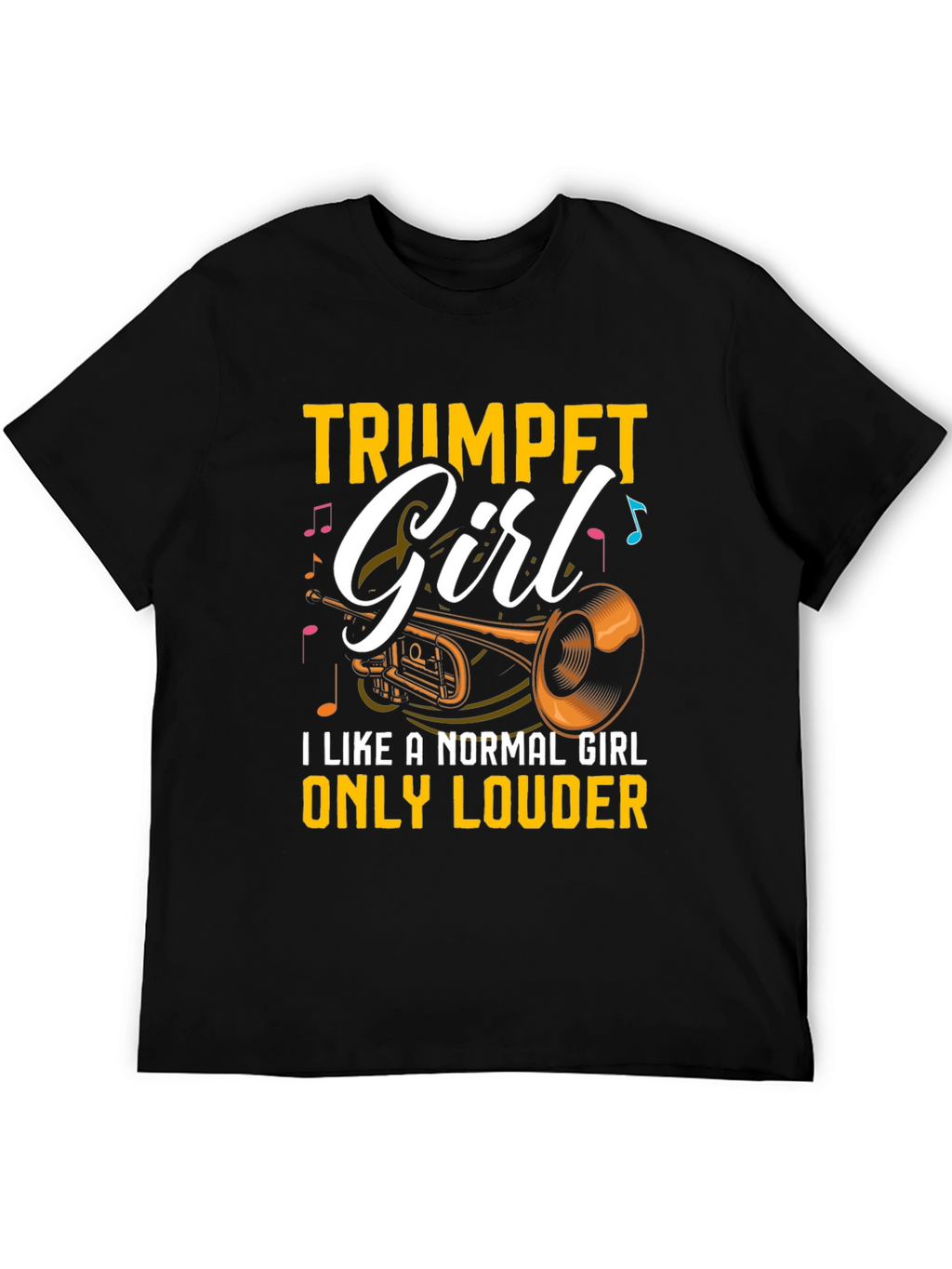 Trumpet Girl T-Shirt - Musician Tee