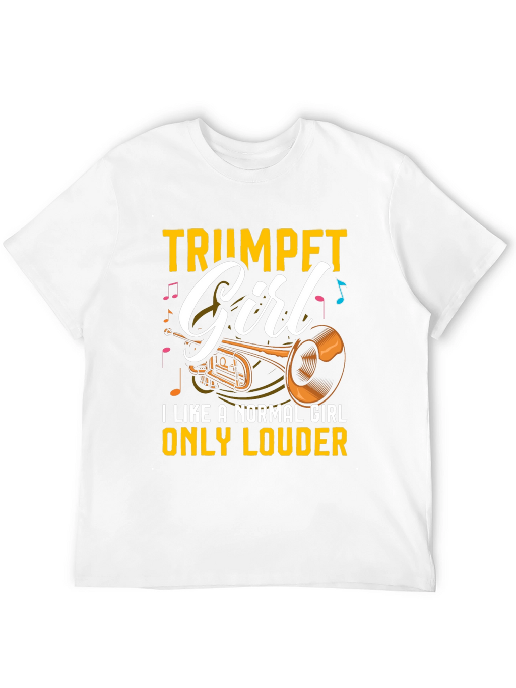 Trumpet Girl T-Shirt - Musician Tee