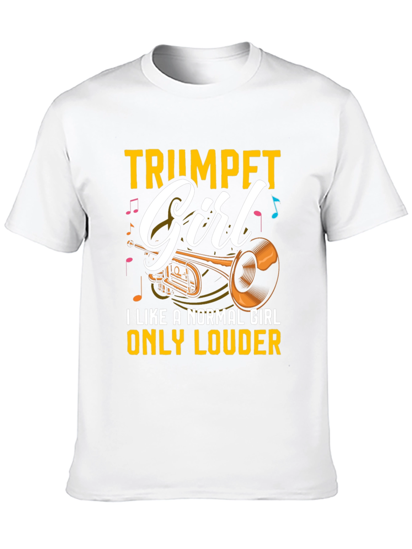 Trumpet Girl T-Shirt - Musician Tee