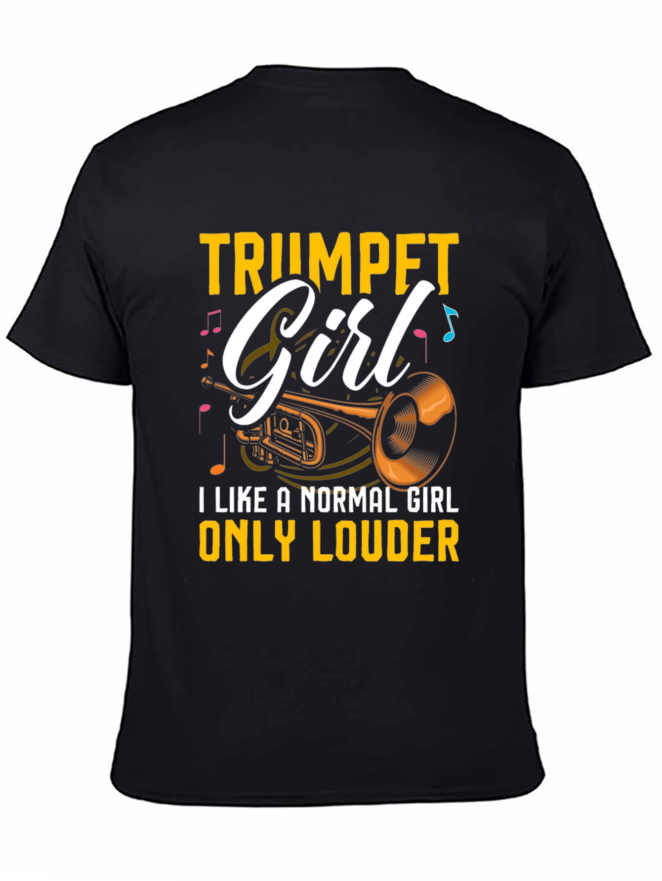 Trumpet Girl T-Shirt - Musician Tee