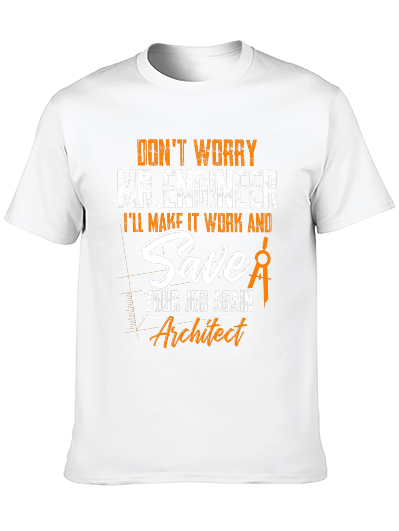 Engineer vs Architect Funny T-Shirt