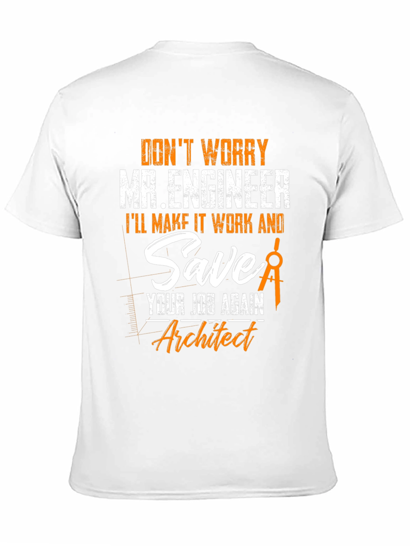 Engineer vs Architect Funny T-Shirt