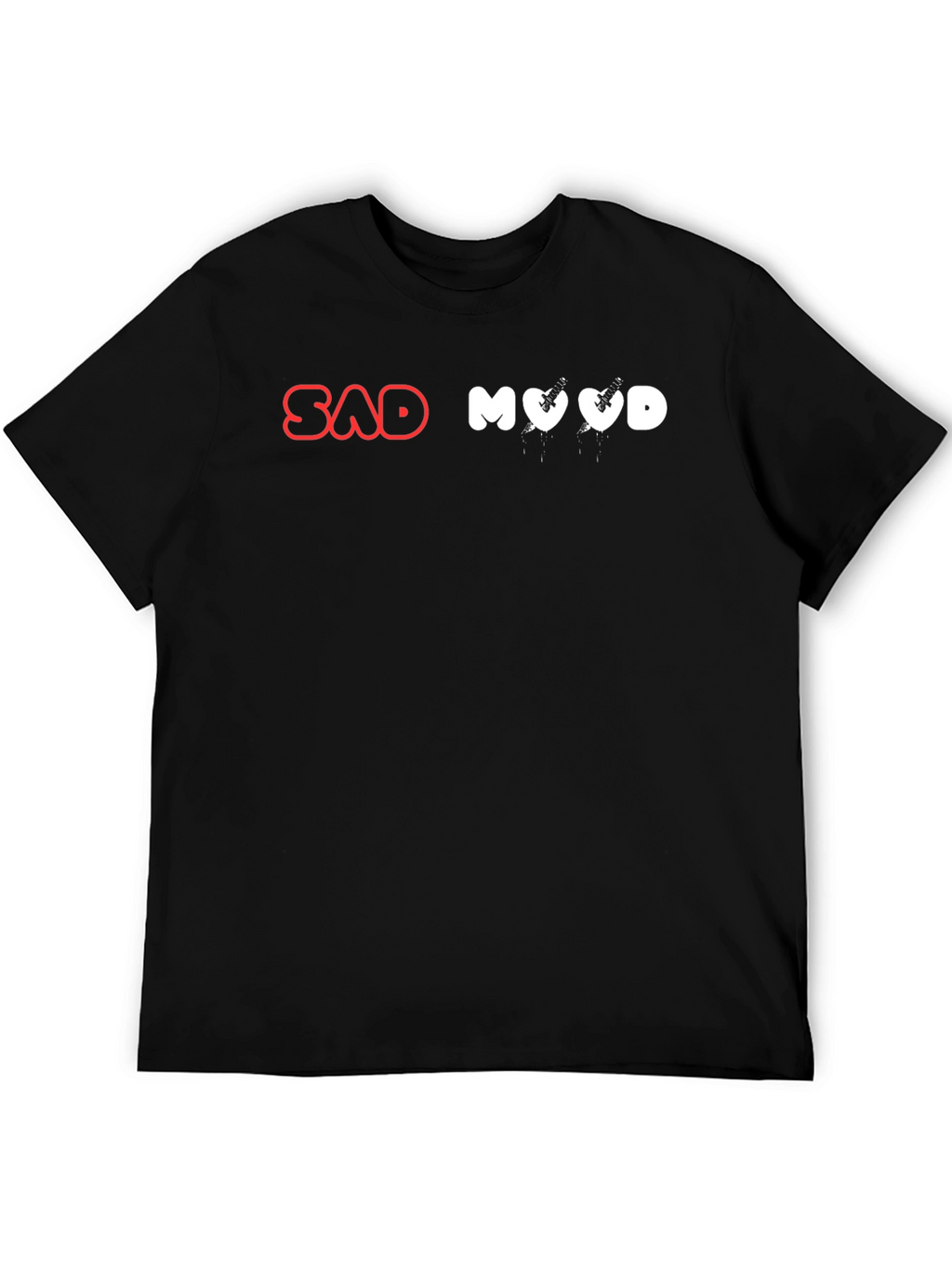 Sad Mood Graphic T-Shirt