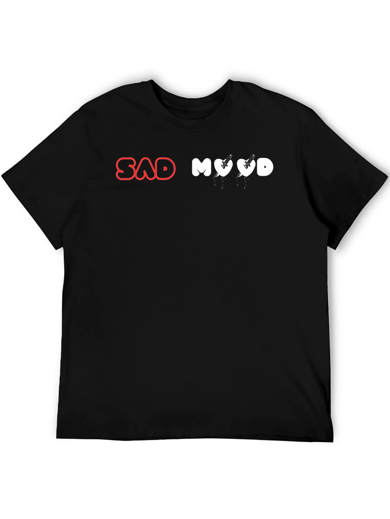 Sad Mood Graphic T-Shirt