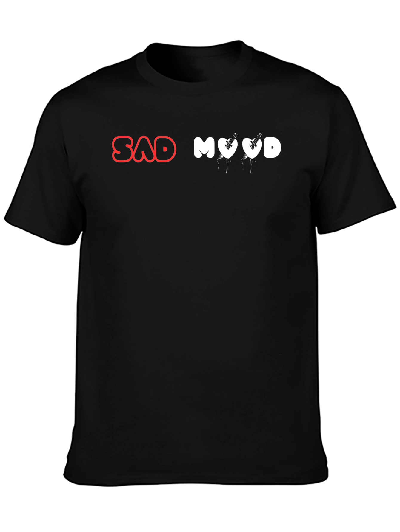 Sad Mood Graphic T-Shirt