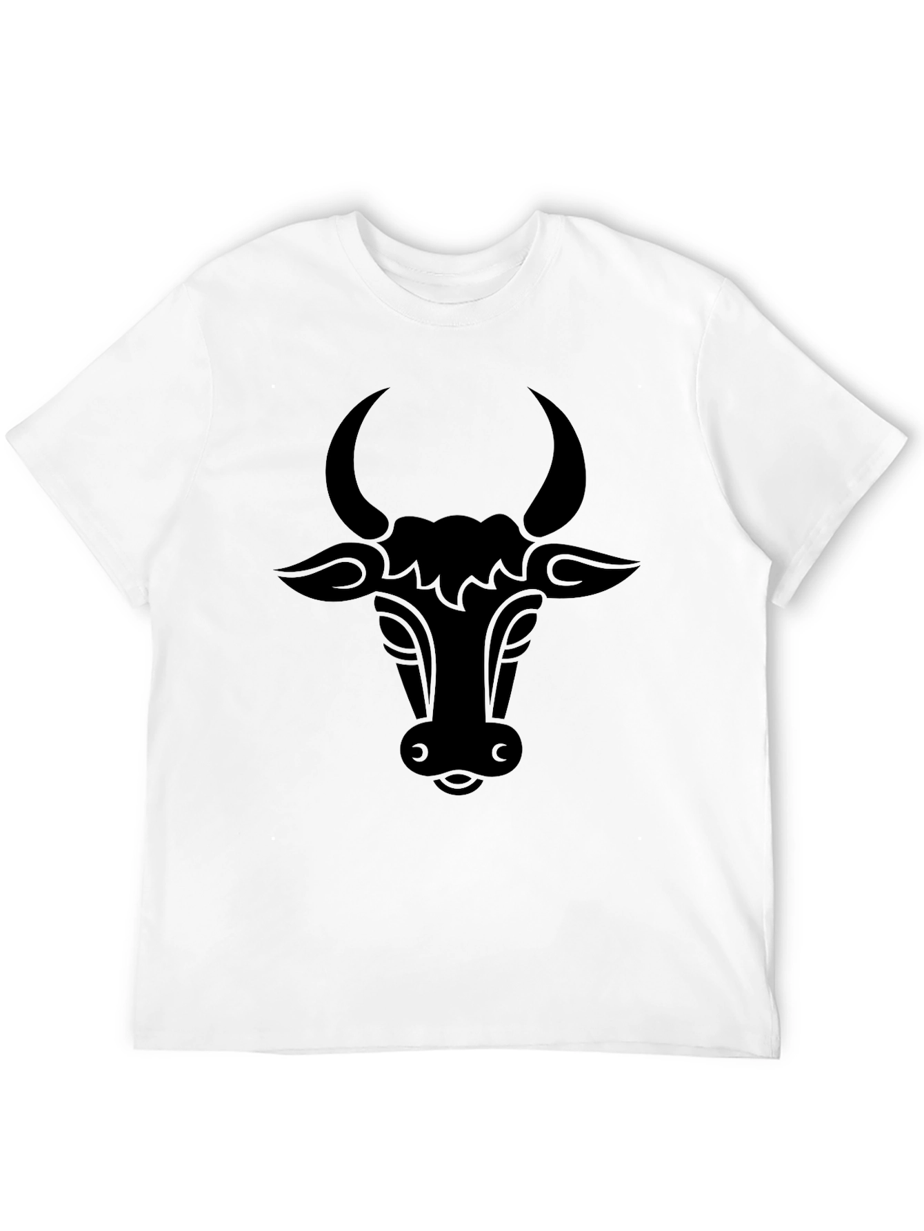 Black Bull Head Graphic T-Shirt