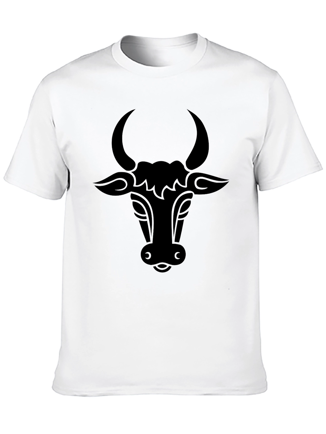 Black Bull Head Graphic T-Shirt