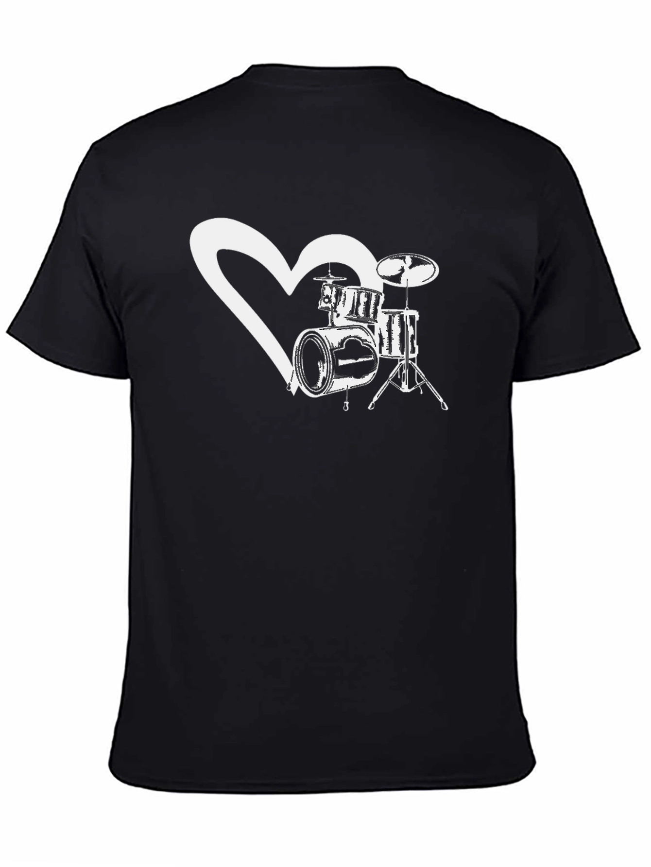 Drum Heart T-Shirt - Music Lover Tee