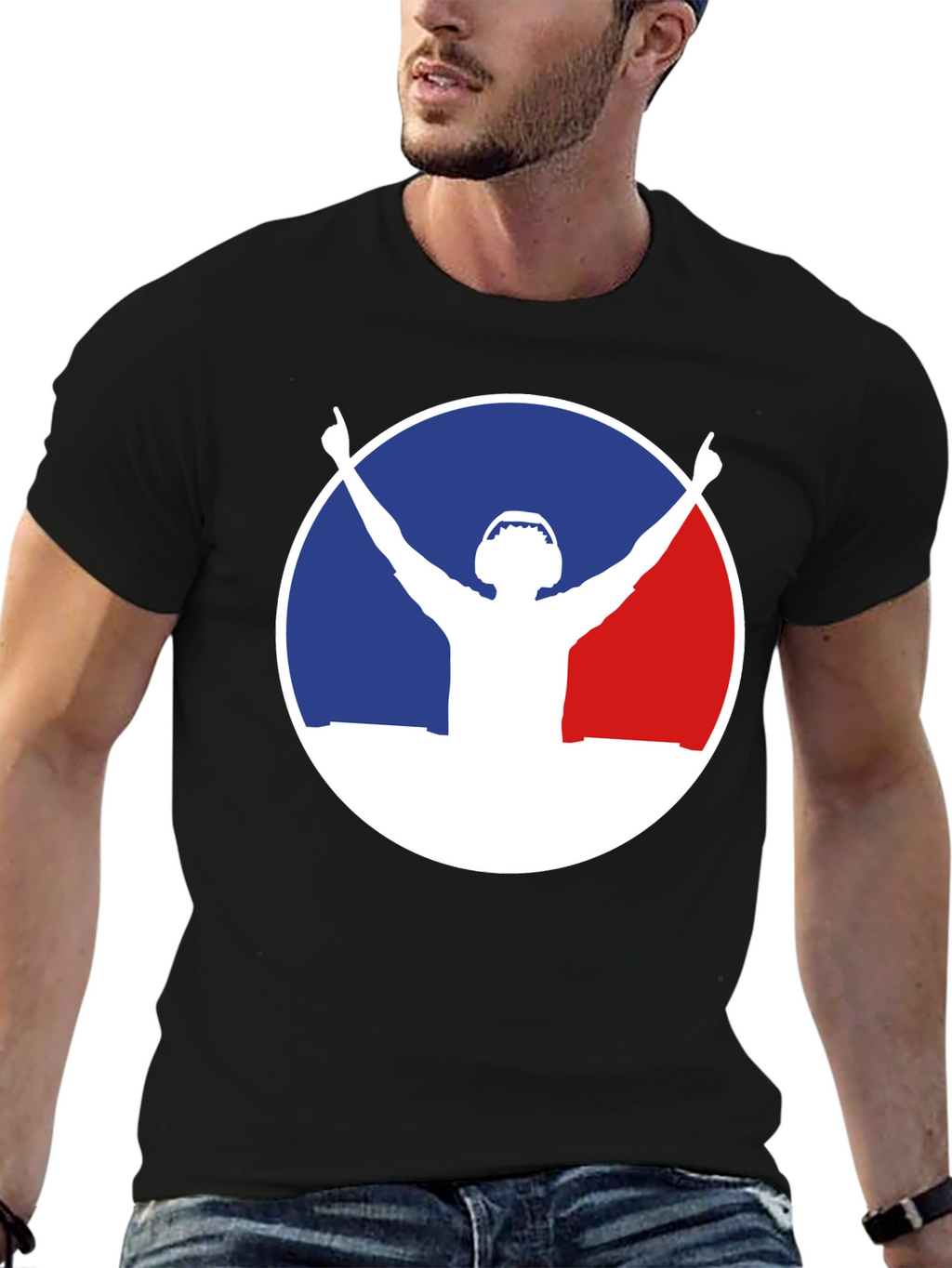 DJ Silhouette Graphic Black T-Shirt