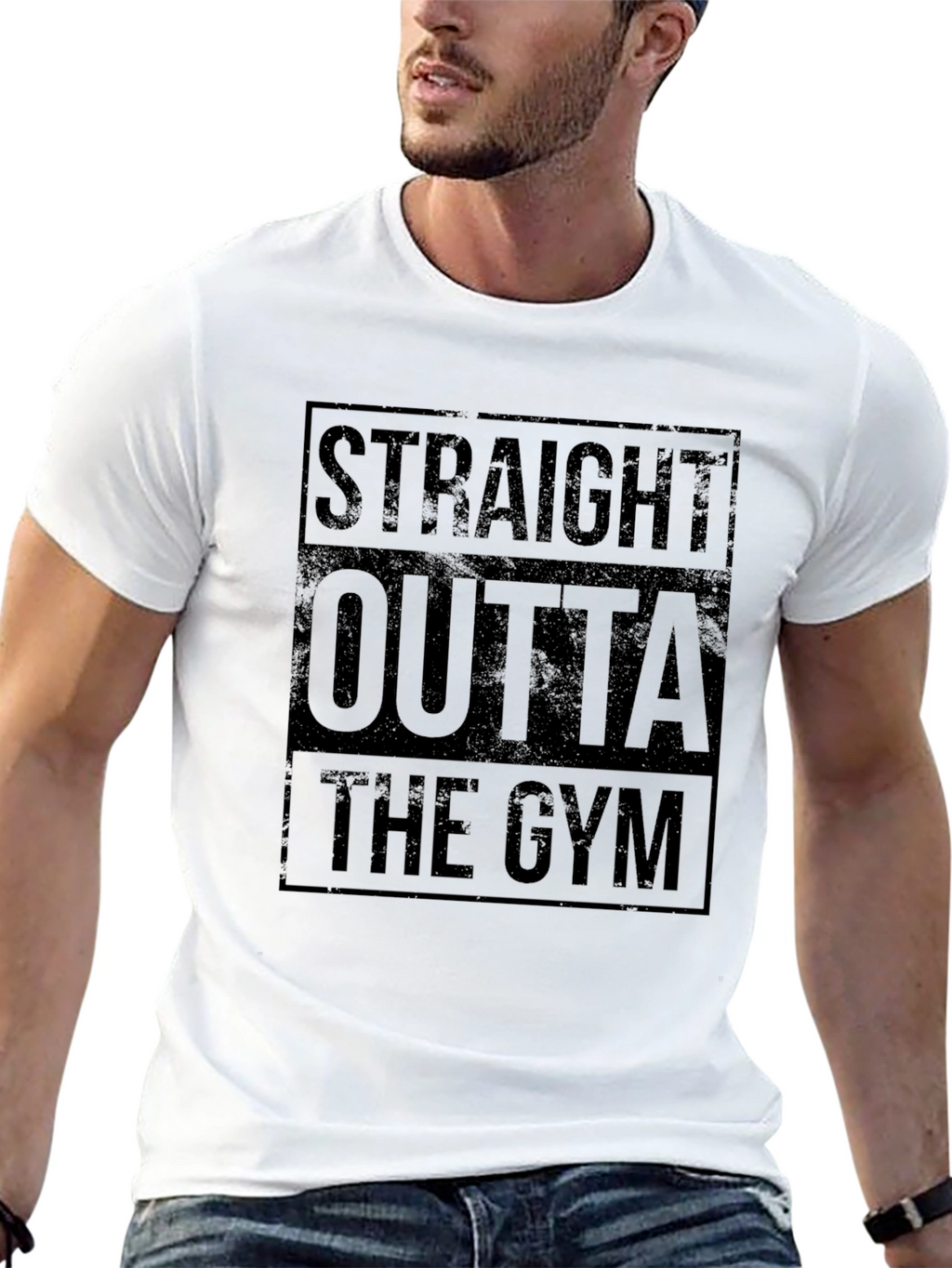 Straight Outta The Gym Black T-Shirt