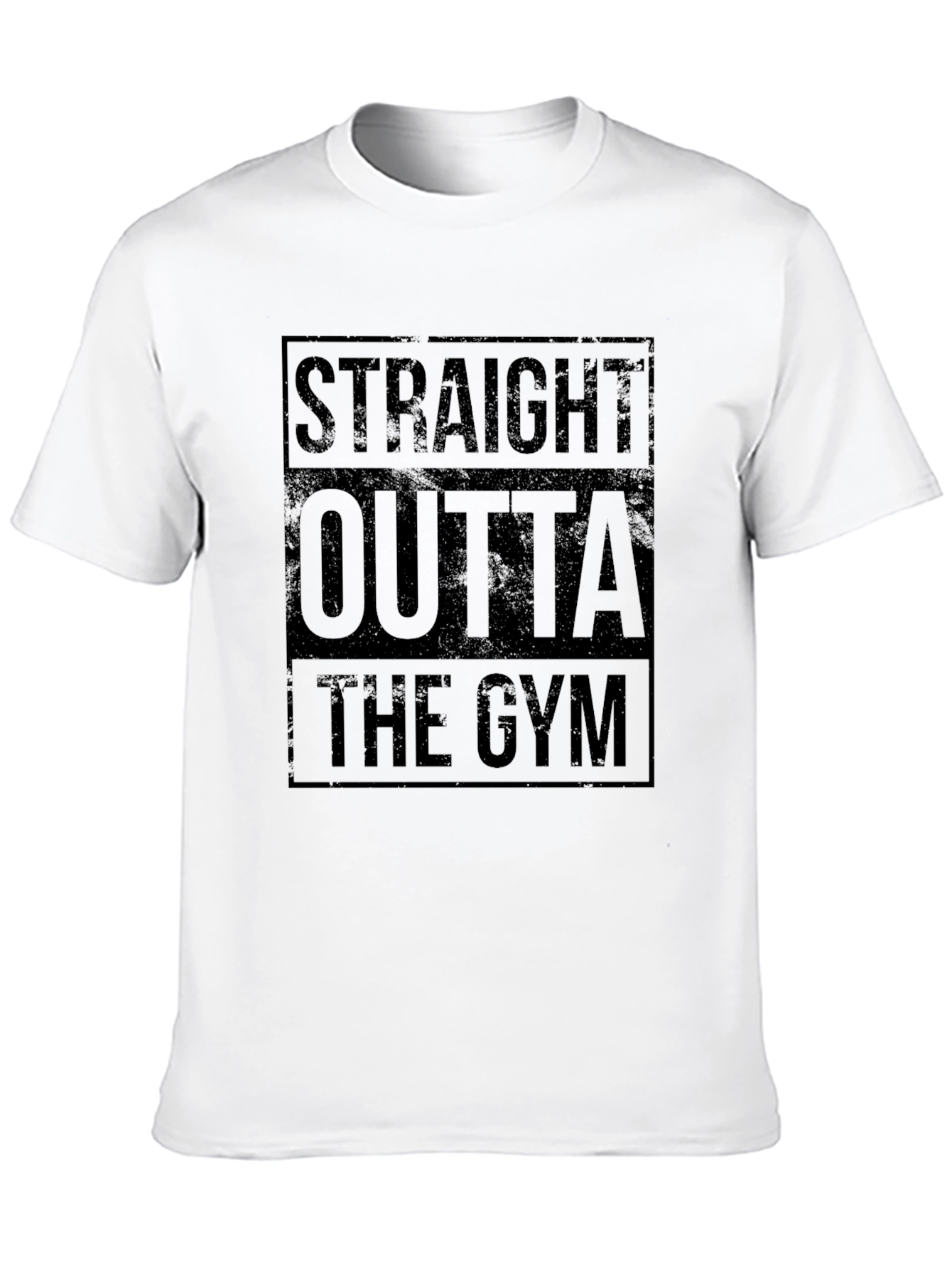 Straight Outta The Gym Black T-Shirt
