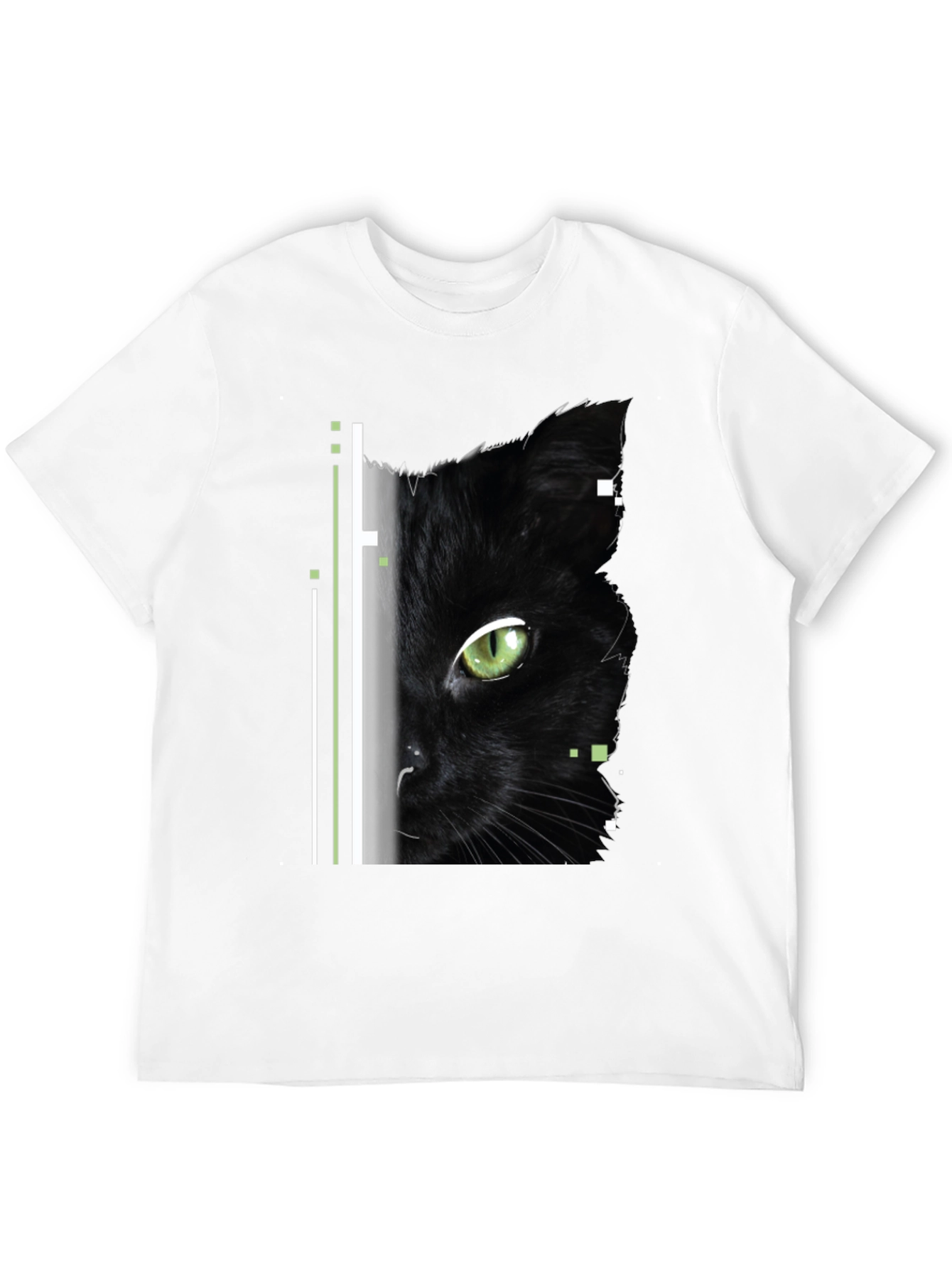 Black Cat Graphic Tee - Modern Style