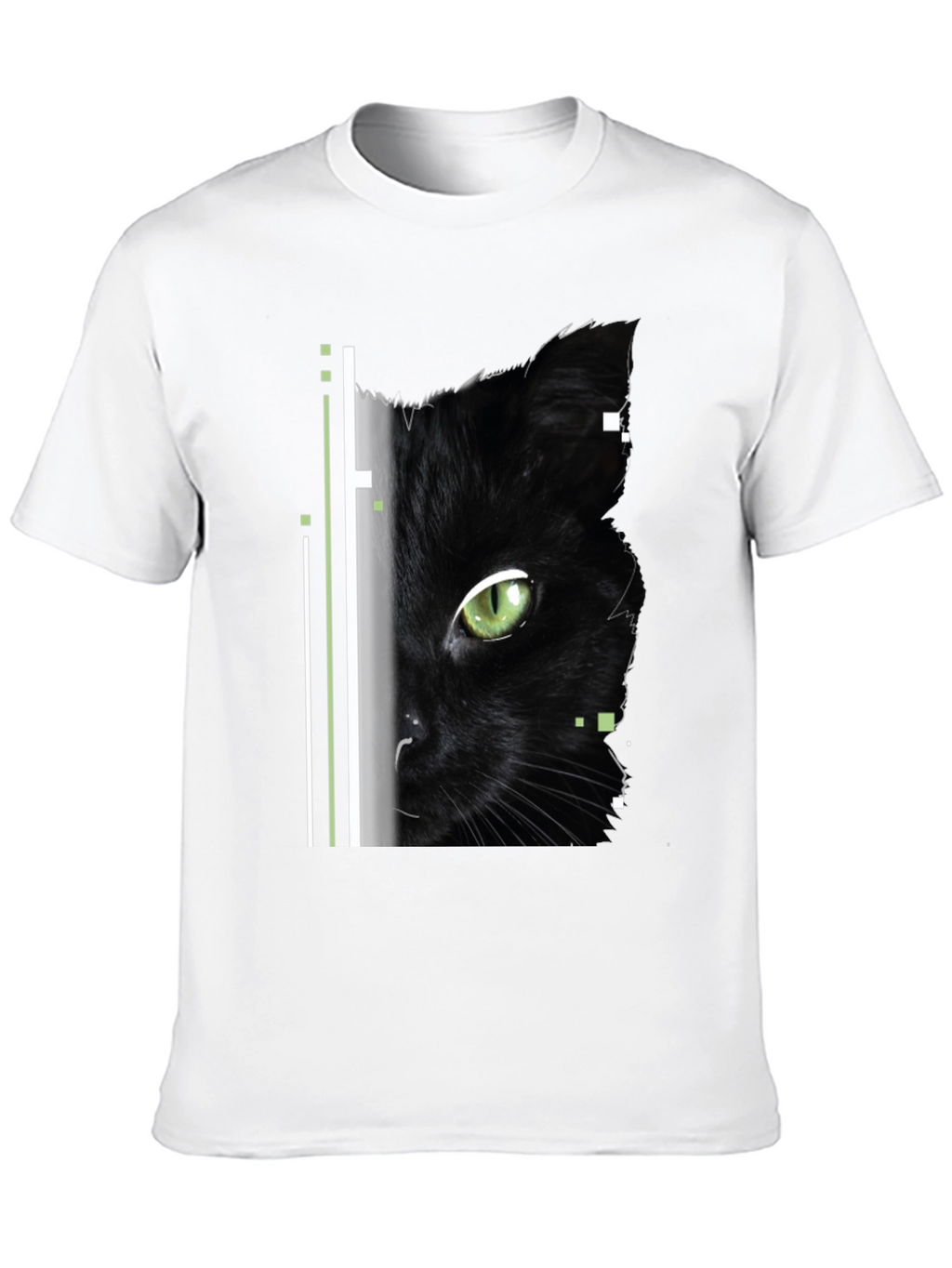 Black Cat Graphic Tee - Modern Style