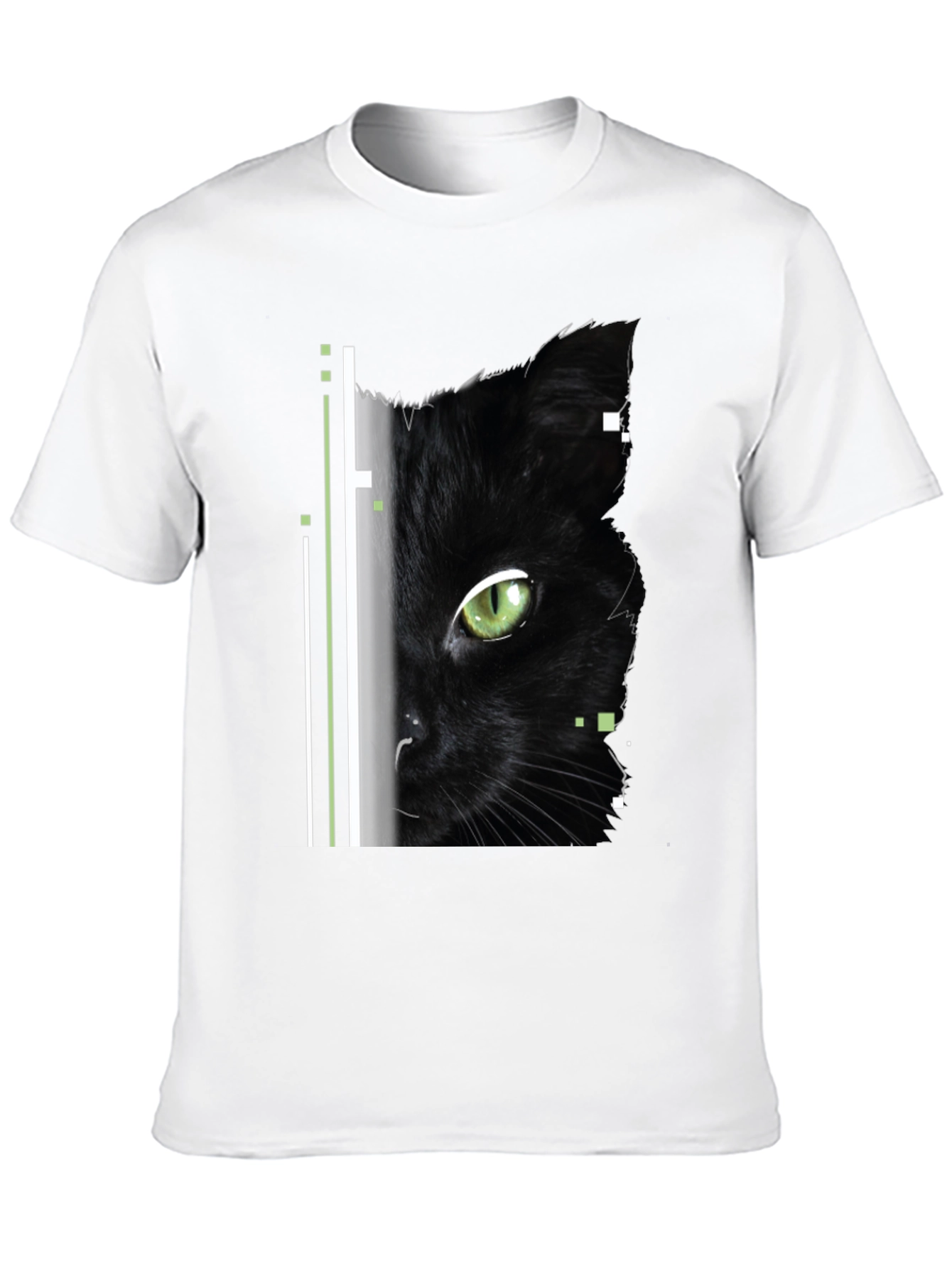 Black Cat Graphic Tee - Modern Style