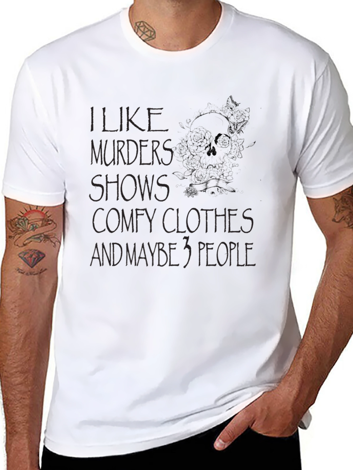 I Like Murder Shows & Maybe 3 People Graphic Tee