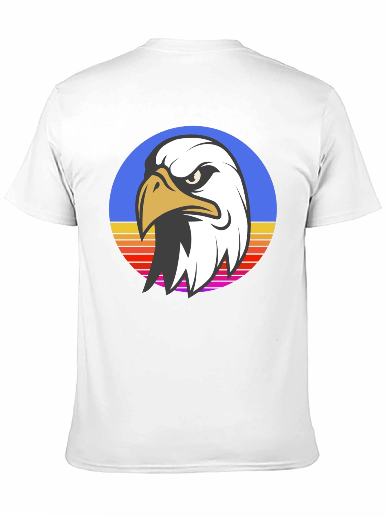 Retro Eagle Graphic Black T-Shirt