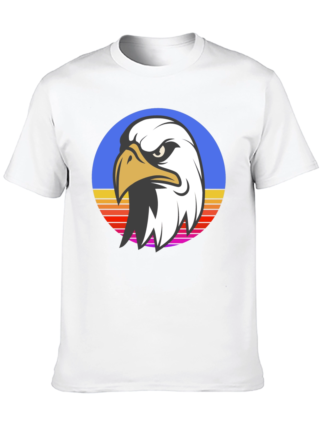 Retro Eagle Graphic Black T-Shirt