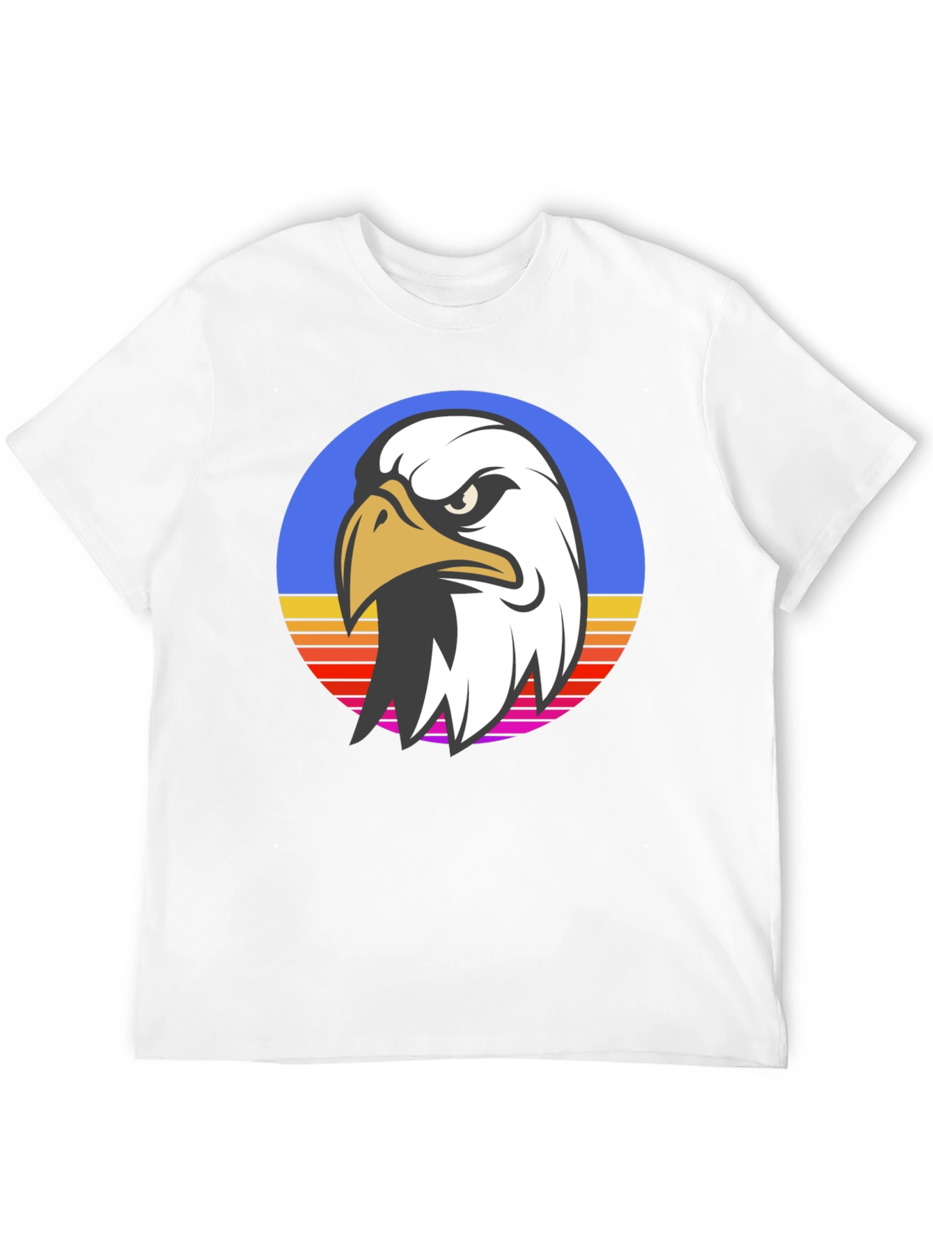 Retro Eagle Graphic Black T-Shirt