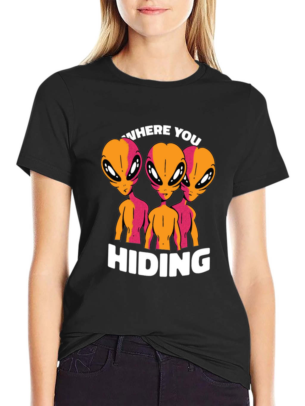 Alien Graphic T-Shirt - Where You Hiding?