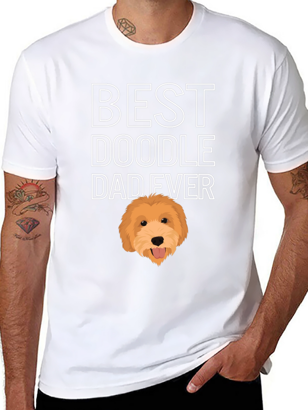 Best Doodle Dad Ever Graphic Tee