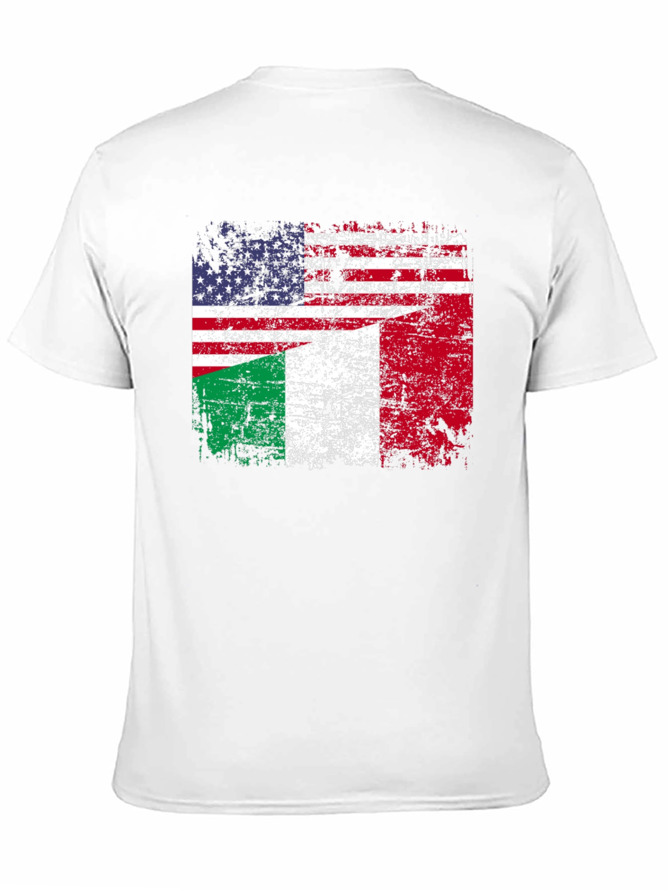 Italian American Flag Graphic T-Shirt