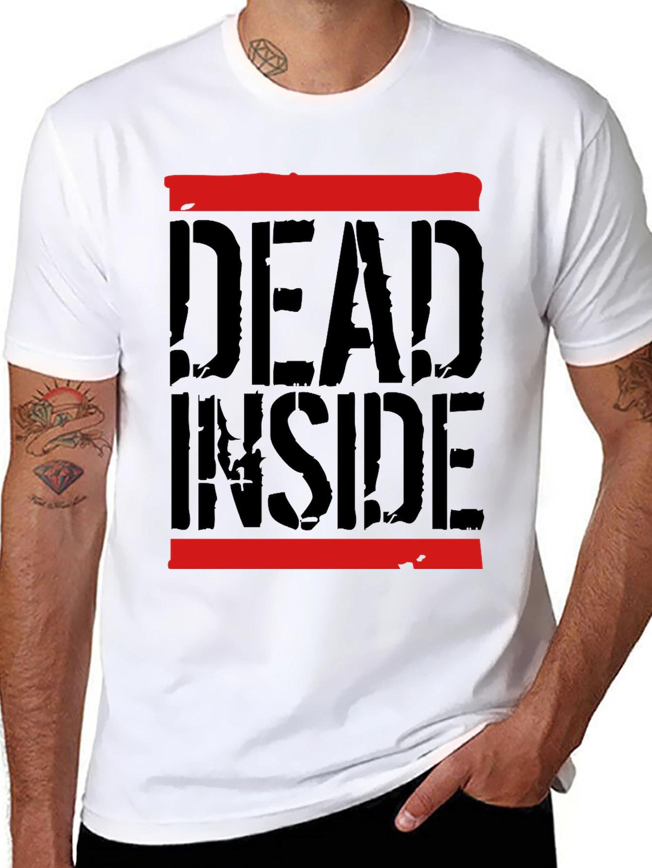 Dead Inside Graphic Tee - Trendy Streetwear