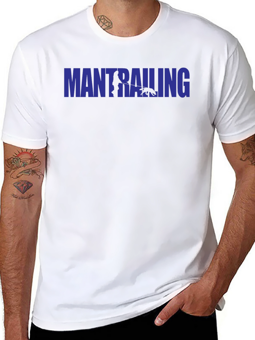 Mantrailing Graphic Tee - Black
