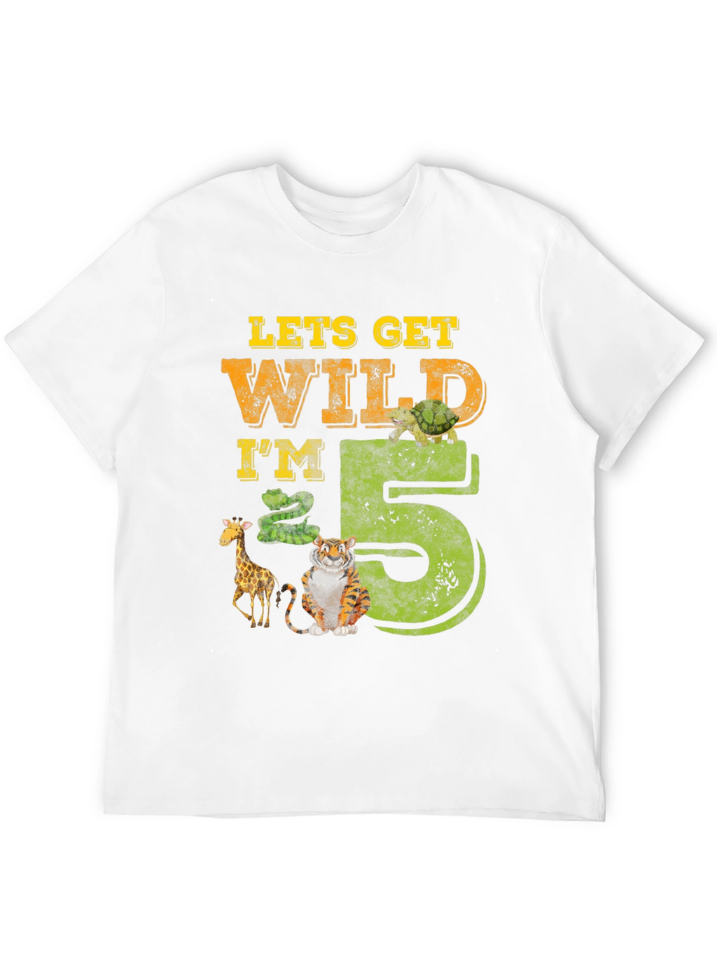 Lets Get Wild Im 5 Birthday T-Shirt