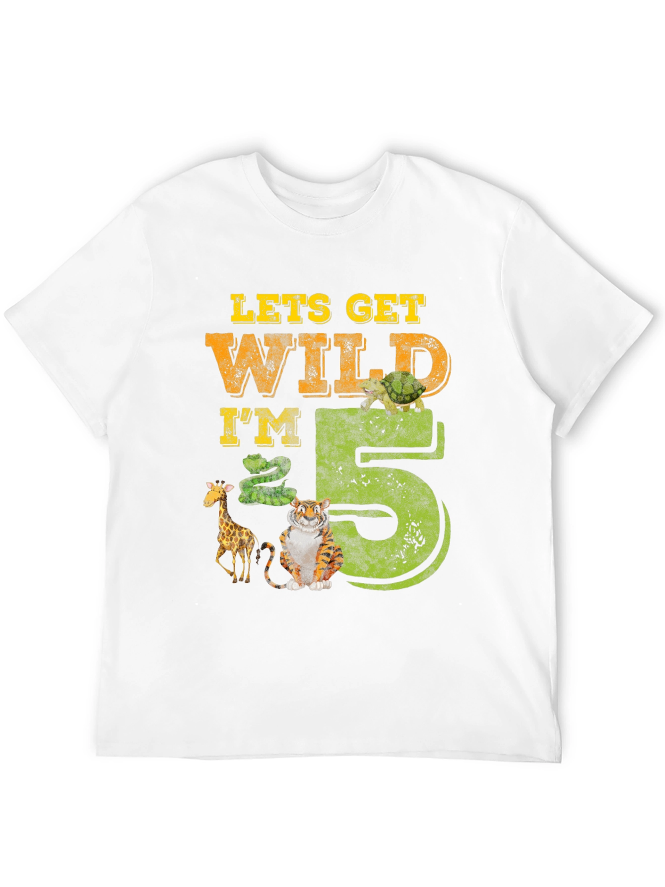 Lets Get Wild Im 5 Birthday T-Shirt