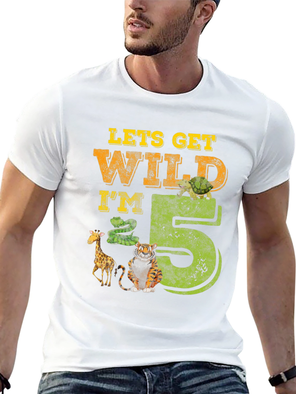 Lets Get Wild Im 5 Birthday T-Shirt