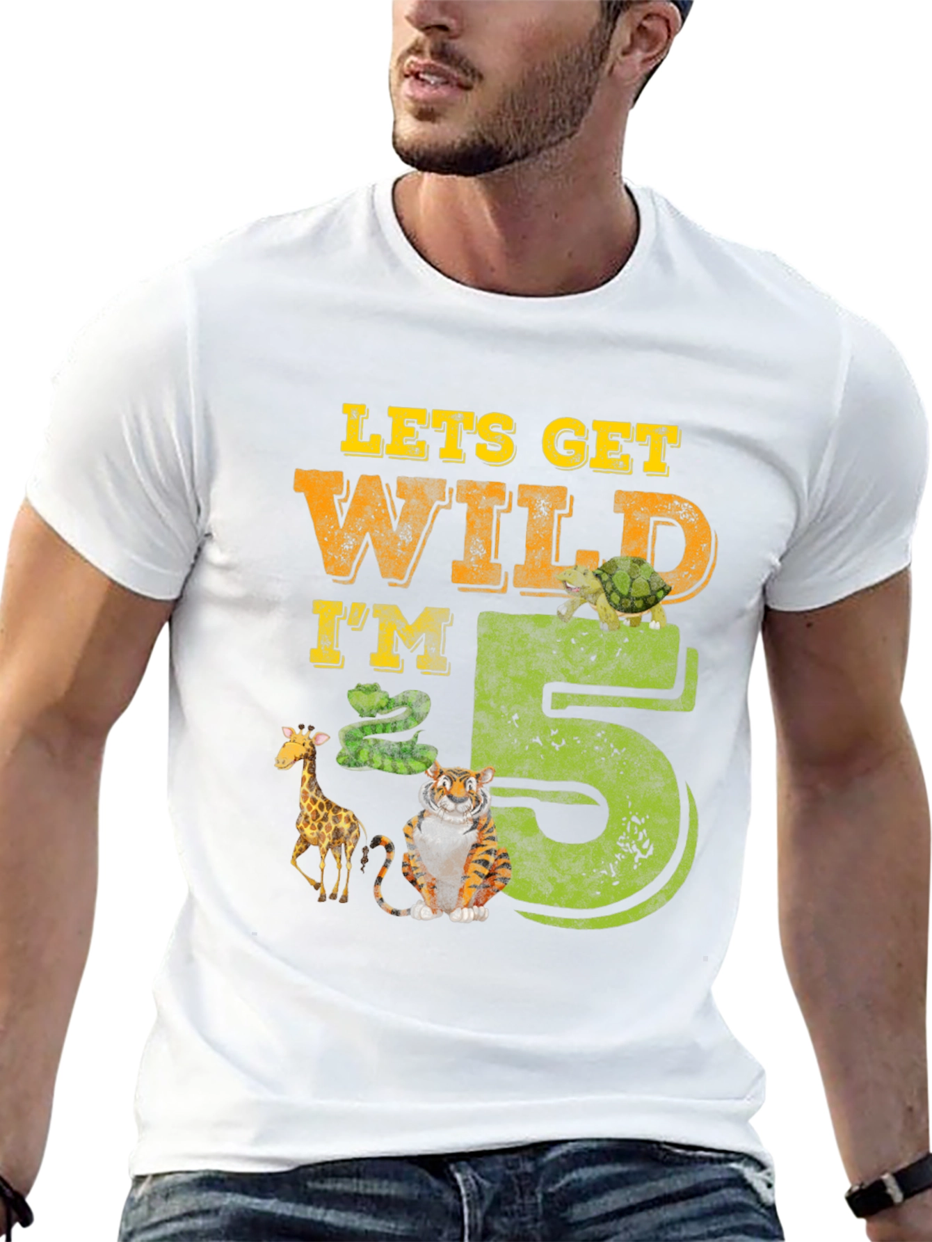 Lets Get Wild Im 5 Birthday T-Shirt