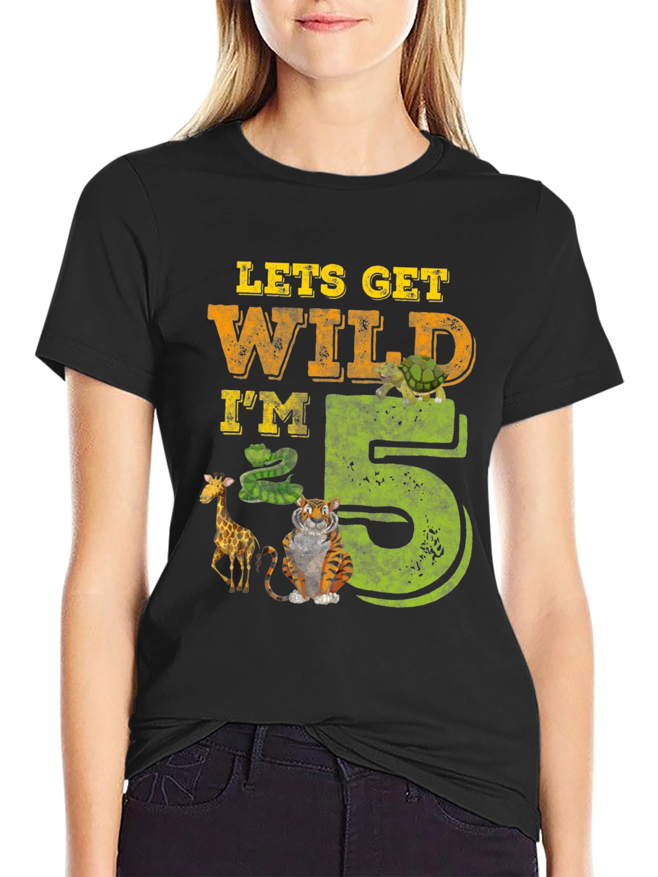 Lets Get Wild Im 5 Birthday T-Shirt