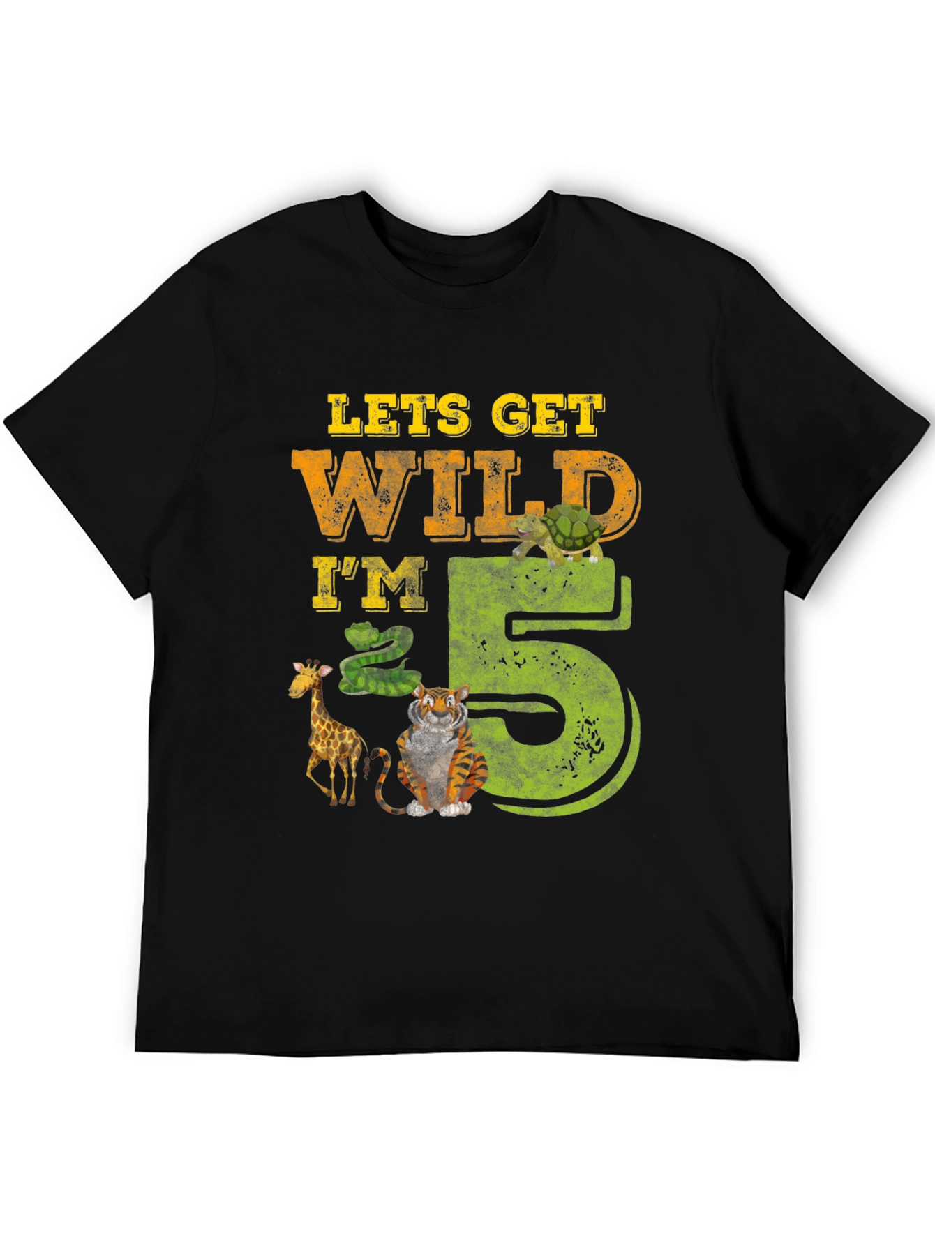 Lets Get Wild Im 5 Birthday T-Shirt